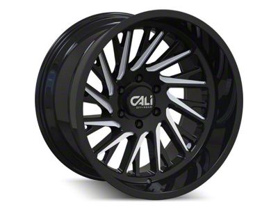 Cali Off-Road Purge Gloss Black Milled 6-Lug Wheel; 20x10; -25mm Offset (24-25 Ranger)