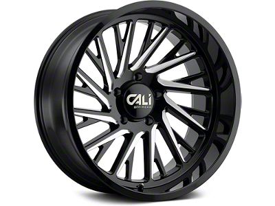 Cali Off-Road Purge Gloss Black Milled 6-Lug Wheel; 20x12; -51mm Offset (24-25 Ranger)