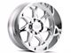 Cali Off-Road Sevenfold Polished Milled 6-Lug Wheel; 24x12; -51mm Offset (24-25 Ranger)