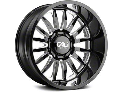 Cali Off-Road Summit Gloss Black Milled 6-Lug Wheel; 20x10; -25mm Offset (24-25 Ranger)