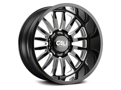 Cali Off-Road Summit Gloss Black Milled 5-Lug Wheel; 20x10; -25mm Offset (94-01 RAM 1500)