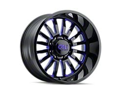 Cali Off-Road Summit Gloss Black Milled with Prism Blue 8-Lug Wheel; 20x9; 0mm Offset (94-02 RAM 2500)