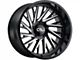 Cali Off-Road Purge Gloss Black Milled 6-Lug Wheel; 20x12; -51mm Offset (99-06 Sierra 1500)