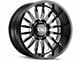 Cali Off-Road Summit Gloss Black Milled 6-Lug Wheel; 20x12; -51mm Offset (99-06 Silverado 1500)