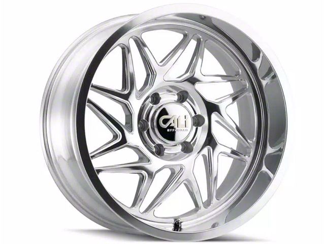 Cali Off-Road Gemini Polished Milled 6-Lug Wheel; 22x12; -51mm Offset (23-24 Canyon)