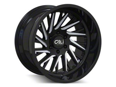 Cali Off-Road Purge Gloss Black Milled 6-Lug Wheel; 20x10; -25mm Offset (23-25 Canyon)