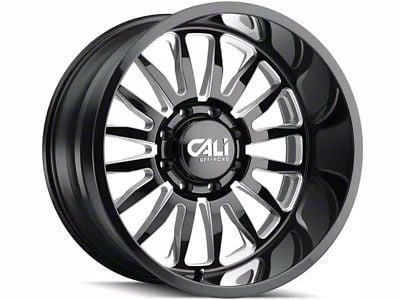 Cali Off-Road Summit Gloss Black Milled 6-Lug Wheel; 20x9; 0mm Offset (23-25 Canyon)