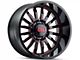 Cali Off-Road Summit Gloss Black with Red Milled Spokes 6-Lug Wheel; 20x9; 0mm Offset (23-25 Canyon)