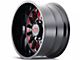 Cali Off-Road Summit Gloss Black with Red Milled Spokes 6-Lug Wheel; 20x9; 0mm Offset (23-25 Canyon)