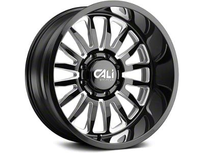 Cali Off-Road Summit Gloss Black Milled 6-Lug Wheel; 20x12; -51mm Offset (23-25 Colorado)