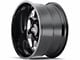 Cali Off-Road Sevenfold Gloss Black Milled 6-Lug Wheel; 24x12; -51mm Offset (19-25 RAM 1500)