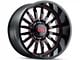 Cali Off-Road Summit Gloss Black with Red Milled Spokes 6-Lug Wheel; 20x9; 0mm Offset (19-24 RAM 1500)