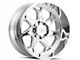 Cali Off-Road Sevenfold Polished Milled 6-Lug Wheel; 24x12; -51mm Offset (19-23 Ranger)