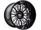 Cali Off-Road Vertex Gloss Black Milled 6-Lug Wheel; 22x12; -44mm Offset (19-23 Ranger)