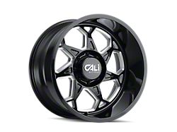 Cali Off-Road Sevenfold Gloss Black Milled 8-Lug Wheel; 20x10; -25mm Offset (07-10 Silverado 2500 HD)