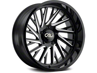 Cali Off-Road Purge Gloss Black Milled 6-Lug Wheel; 20x12; -51mm Offset (21-24 Yukon)