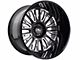 Cali Off-Road Vertex Gloss Black Milled 6-Lug Wheel; 22x12; -44mm Offset (21-24 Yukon)