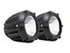 Cali Raised LED 3.50-Inch Round Cannon LED Pod Lights with Ditch Mounting Brackets (19-23 Ranger)