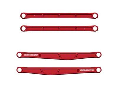 Camburg KINETIK Series Billet Rear Trailing Arm Kit; Red (21-25 F-150 Raptor)