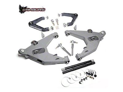 Camburg KINETIK Series Billet Uniball Long Travel Upper Control Arms; Grey (17-20 F-150 Raptor)