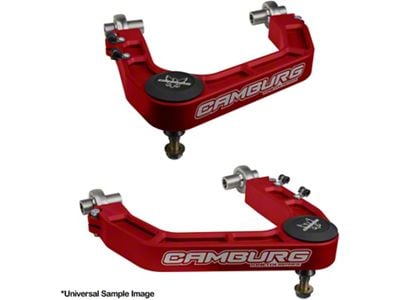 Camburg KINETIK Series Billet Uniball Long Travel Upper Control Arms; Red (17-20 F-150 Raptor)