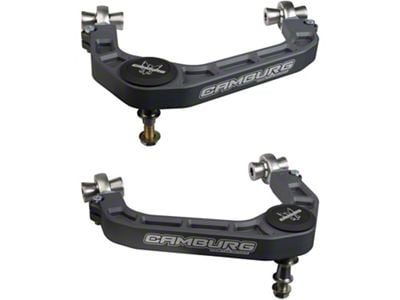 Camburg KINETIK Series V2 Performance Billet Uniball Front Upper Control Arms; Grey (21-25 F-150, Excluding Raptor)