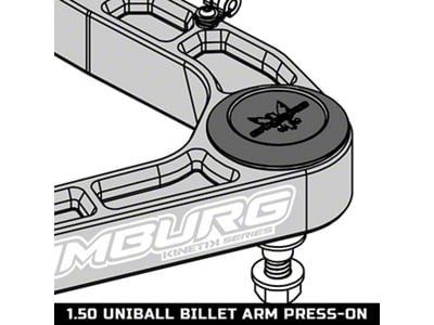 Camburg KINETIK Series Upper Control Arm Uniball Press-On Dust Cover Cap Set; 1.50-Inch (04-25 F-150, Excluding Raptor)