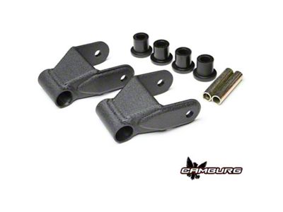 Camburg Stock Length Leaf Spring Shackle Kit; MIG Welded (04-14 F-150)