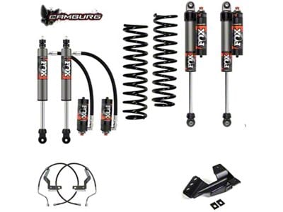 Camburg 2 to 2.50-Inch Performance Series Front Leveling Kit with FOX 2.5 Elite DSC Shocks (17-19 4WD F-250 Super Duty, Excluding Diesel & Tremor)