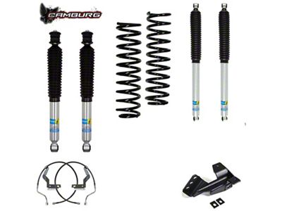 Camburg 2 to 2.50-Inch Performance Series Front Leveling Kit with Bilstein Shocks (17-19 4WD F-250 Super Duty, Excluding Diesel & Tremor)