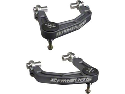 Camburg KINETIK Series V2 Performance Billet Uniball Front Upper Control Arms; Grey (19-23 Ranger)