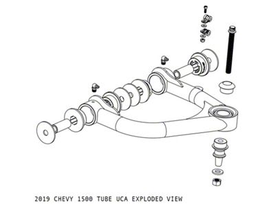 Camburg 1.25-Inch Performance Uniball Front Upper Control Arms (19-25 Sierra 1500)