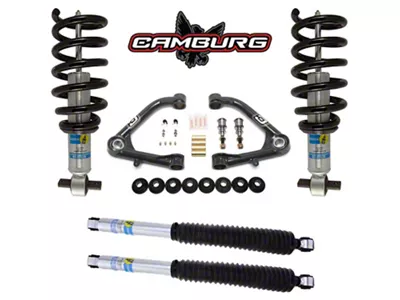 Camburg 0 to 1.25-Inch Performance Series Suspension Lift Kit with Bilstein Coil-Overs and Shocks (19-25 Silverado 1500 Trail Boss)