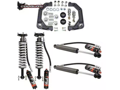 Camburg 0 to 1.50-Inch KINETIK Series Suspension Lift Kit with FOX 2.5 Elite Coil-Overs and Shocks (19-25 Silverado 1500 Trail Boss)