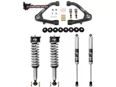 Camburg 0 to 2-Inch Trail Series Suspension Lift Kit with FOX 2.0 Coil-Overs and Shocks (19-25 Silverado 1500, Excluding Trail Boss & ZR2)