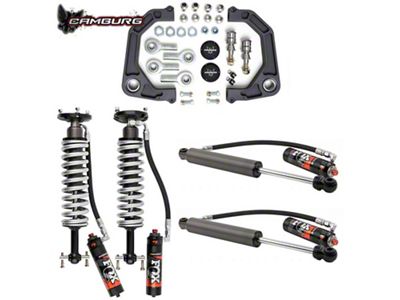 Camburg 0 to 3.50-Inch KINETIK Series Suspension Lift Kit with FOX 2.50 Elite DSC Coil-Overs and Shocks (19-25 Silverado 1500, Excluding Trail Boss & ZR2)