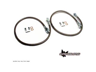 Camburg Braided Stainless Steel Front Brake Line Kit; 33-Inch (99-06 2WD Silverado 1500)