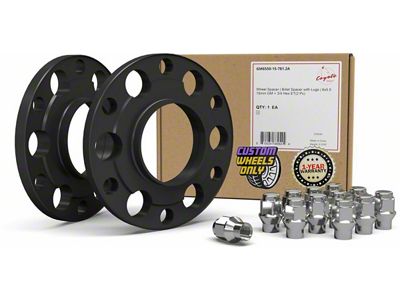 0.60-Inch Billet Aluminum 6-Lug Wheel Spacer and 3/4-Inch ET Acorn Chrome Lug Nut Kit (23-25 Canyon)