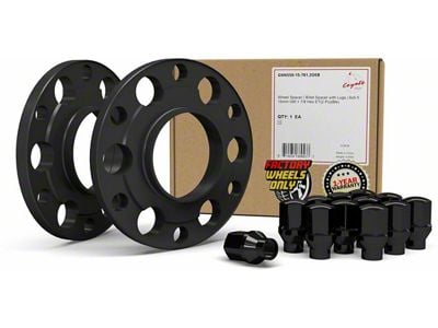 0.60-Inch Billet Aluminum 6-Lug Wheel Spacer and 7/8-Inch ET Acorn Black Lug Nut Kit (23-25 Canyon)