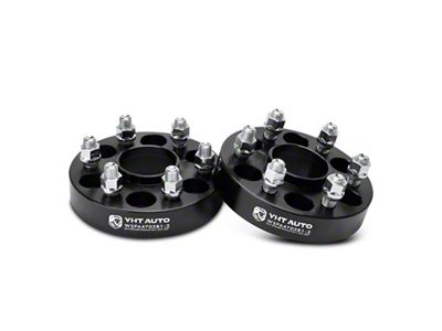 1.25-Inch 6-Lug Wheel Spacers; Black; Set of Two (15-22 Canyon)