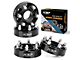 1.50-Inch Hubcentric Pro Billet Wheel Spacers; Black (15-22 Canyon)