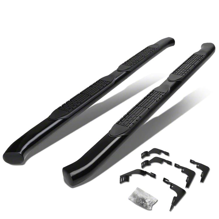 Canyon 4-Inch Nerf Side Step Bars; Black (15-22 Canyon Extended Cab ...