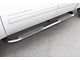 4-Inch Oval Bent Nerf Side Step Bars; Polished Stainless (15-22 Canyon Crew Cab)