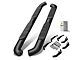 4-Inch Oval Bent Side Step Bars; Black (15-22 Canyon Extended Cab)