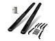 4-Inch Oval Straight Side Step Bars; Black (15-22 Canyon Extended Cab)