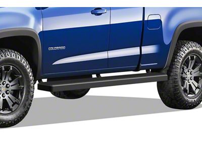 5-Inch Wheel-to-Wheel Running Boards; Black (15-22 Canyon Extended Cab w/ 6-Foot Long Box)