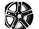 5-Spoke Style Black Machined 6-Lug Wheel; 22x9; 24mm Offset (23-25 Canyon)