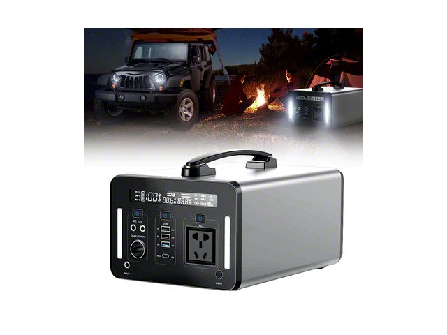 500W/1000W Portable Power Station with Flood Lights