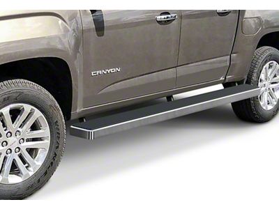 6-Inch Wheel-to-Wheel Running Boards; Hairline Silver (15-24 Canyon Crew Cab w/ 5-Foot Short Box)