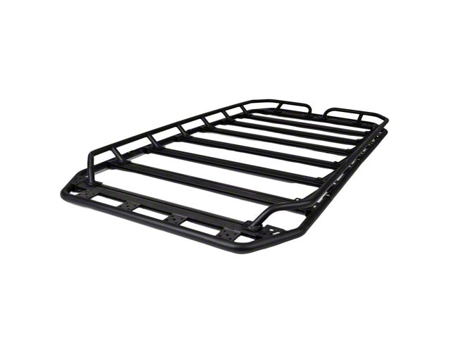 Go Rhino 80-Inch x 40-Inch Flat Platform Rack with Tri Rail Kit (Universal; Some Adaptation May Be Required)